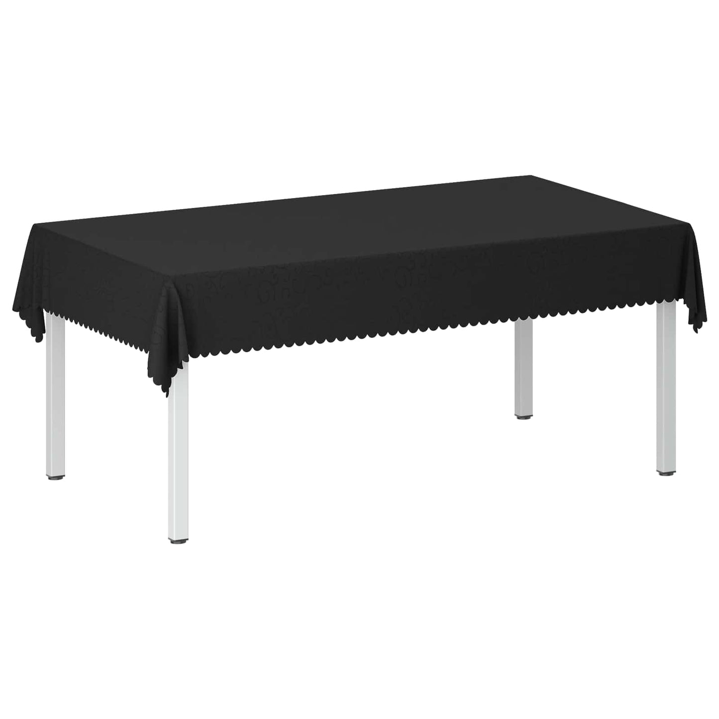Table Cloth Rectangular Dark Grey 140 x 220 cm
