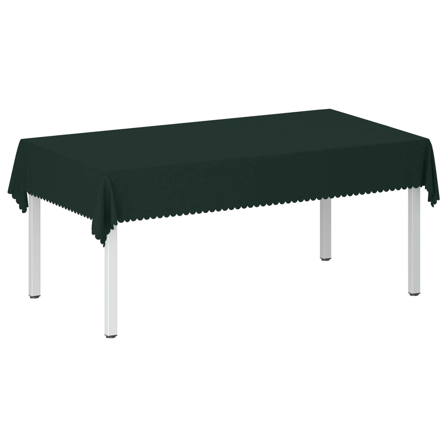 Table Cloth Rectangular Dark Green 140 x 260 cm