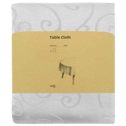 Table Cloth Round White Ø 140 cm