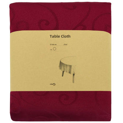 Table Cloth Round Wine Red Ø 140 cm