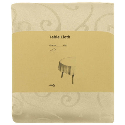 Table Cloth Round Cream White Ø 160 cm