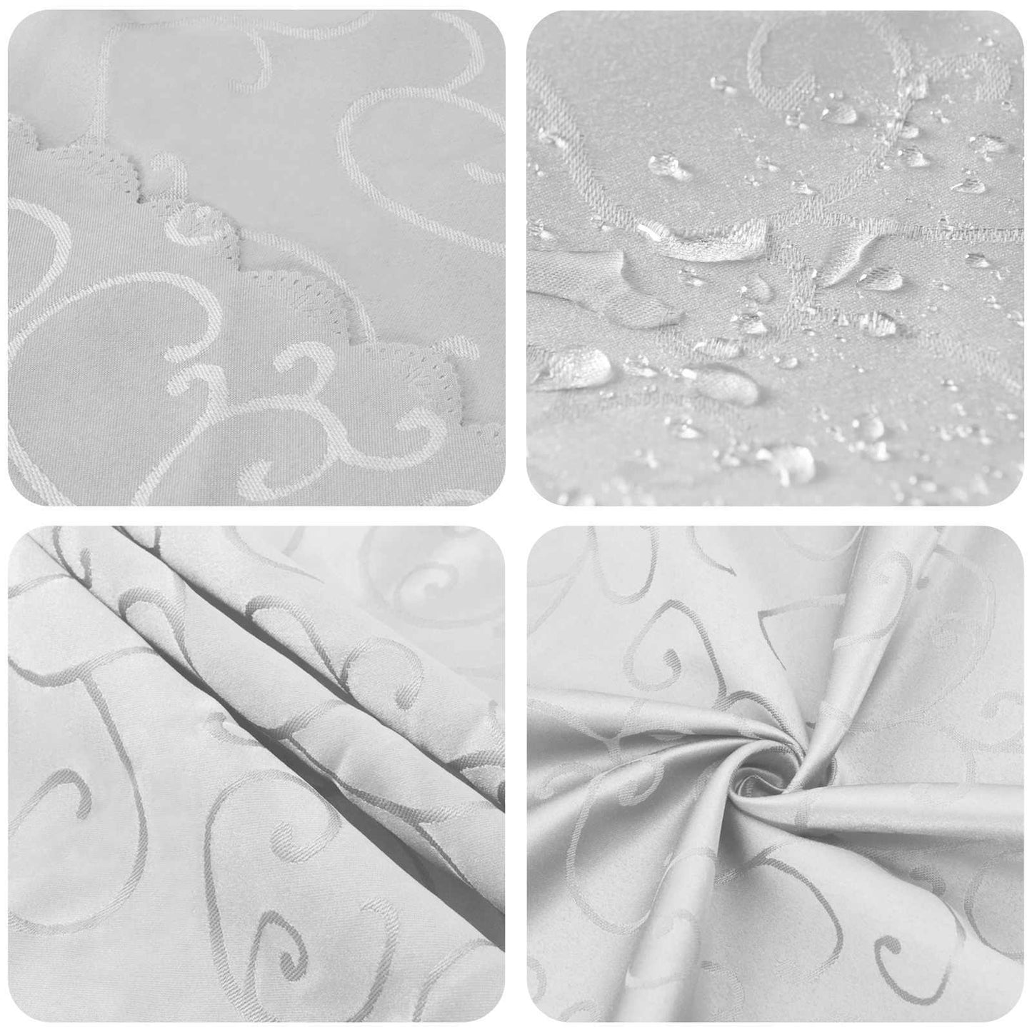 Table Cloth Round White Ø 160 cm