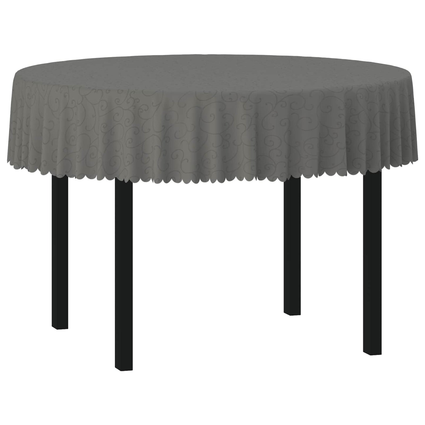 Table Cloth Round Light Grey Ø 180 cm