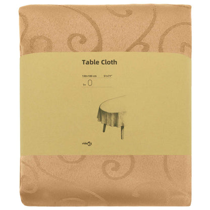 Table Cloth Oval Beige 130 x 180 cm