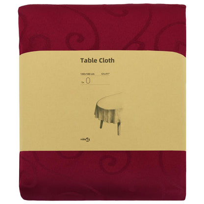 Table Cloth Oval Wine Red 130 x 180 cm