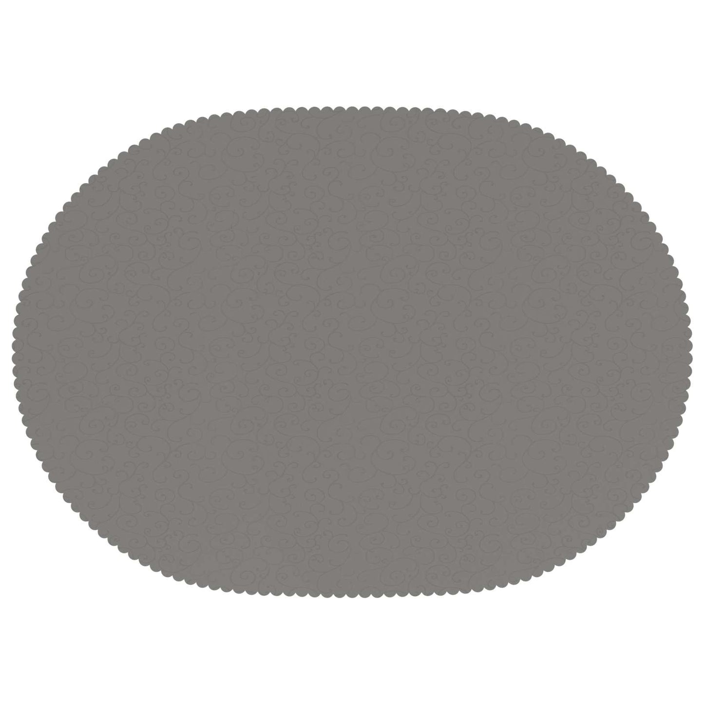 Table Cloth Oval Light Grey 160 x 220 cm