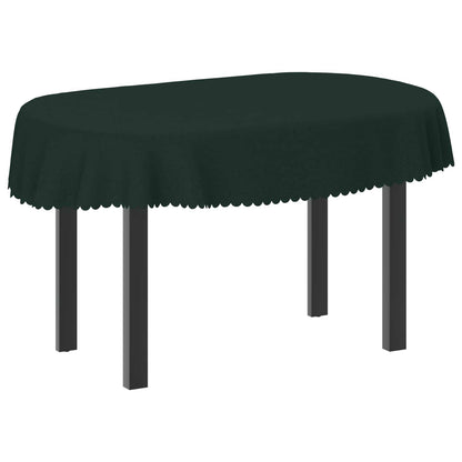 Table Cloth Oval Dark Green 160 x 220 cm