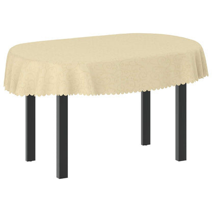 Table Cloth Oval Cream White 160 x 220 cm