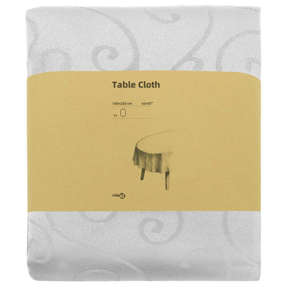 Table Cloth Oval White 160 x 220 cm