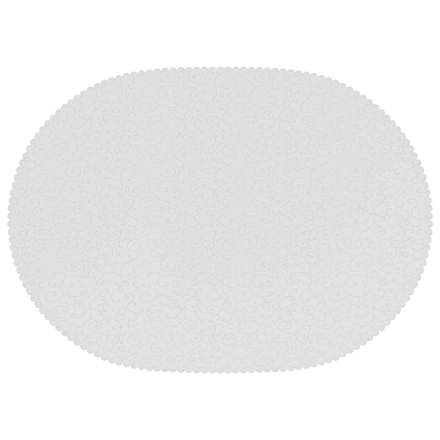 Table Cloth Oval White 160 x 220 cm