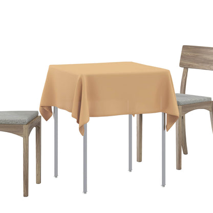 Table Cloth 5 pcs Square Beige 90 x 90 cm Polyester