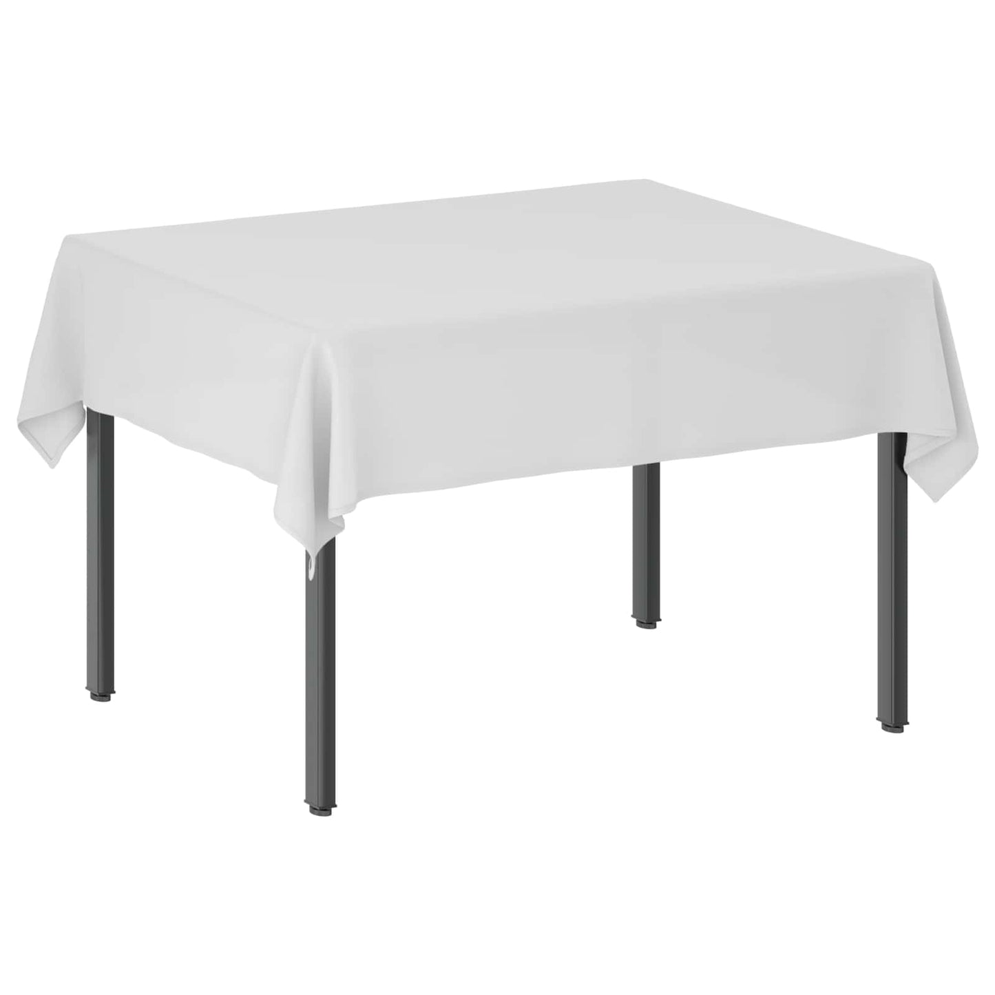 Table Cloth 5 pcs Rectangular White 140 x 180 cm Polyester