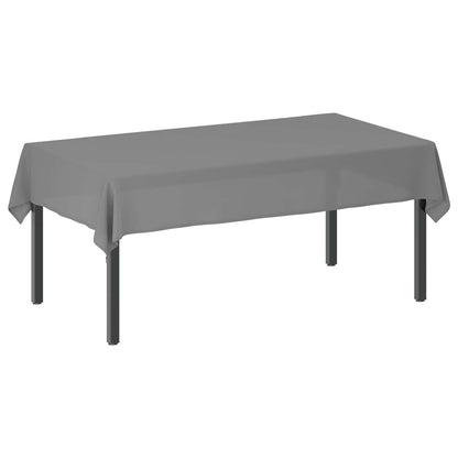 Table Cloth 5 pcs Rectangular Light Grey 140 x 220 cm Polyester