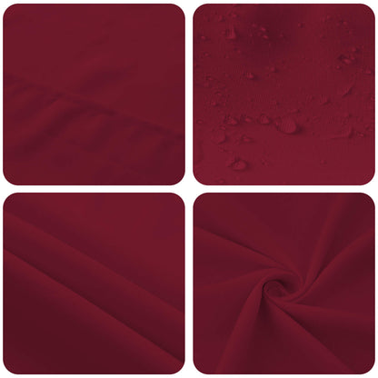 Table Cloth 5 pcs Round Wine Red Ø 160 cm Polyester