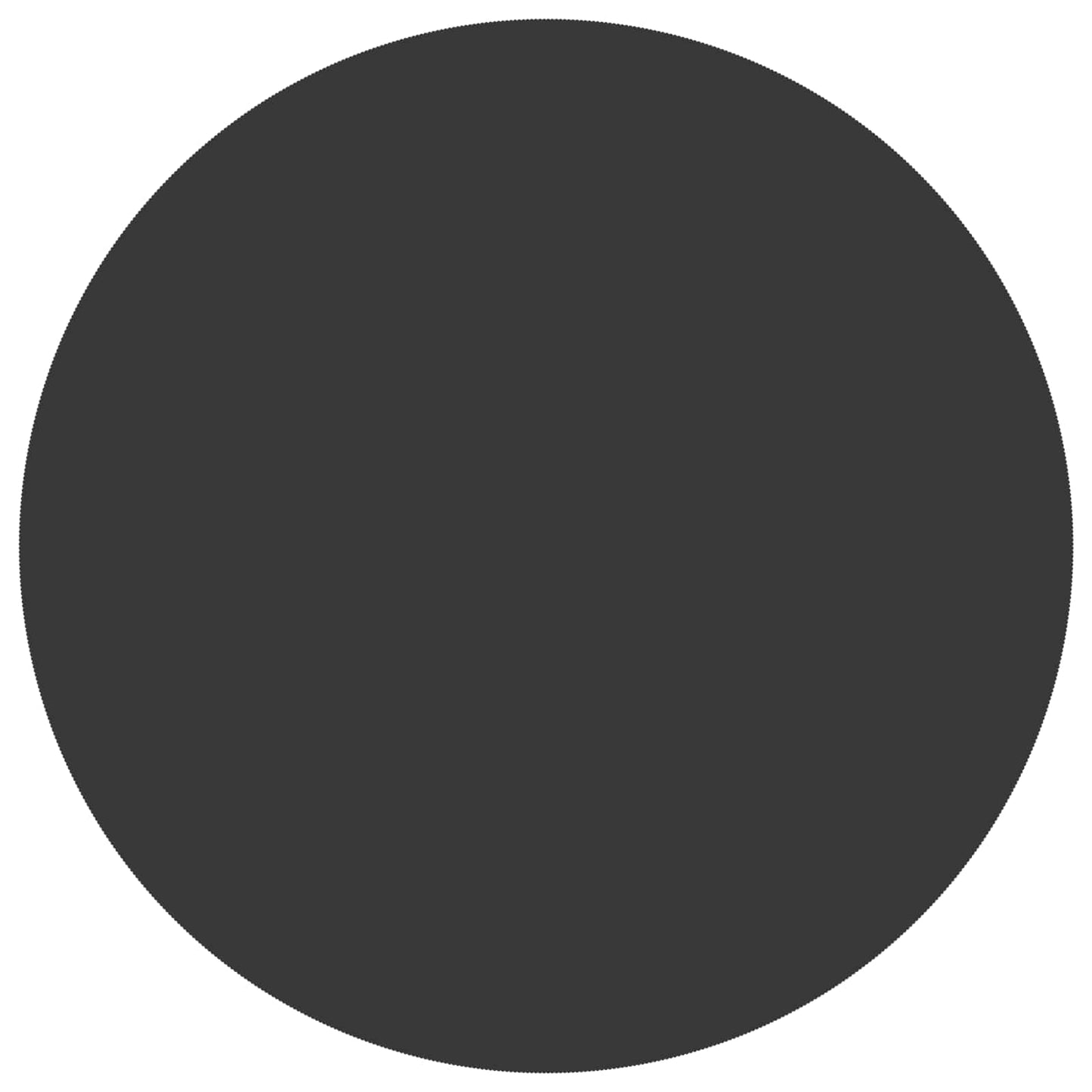 Table Cloth 5 pcs Round Dark Grey Ø 180 cm Polyester