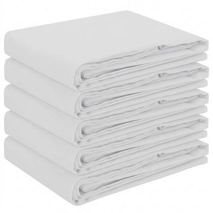 Table Cloth 5 pcs Round White Ø 180 cm Polyester