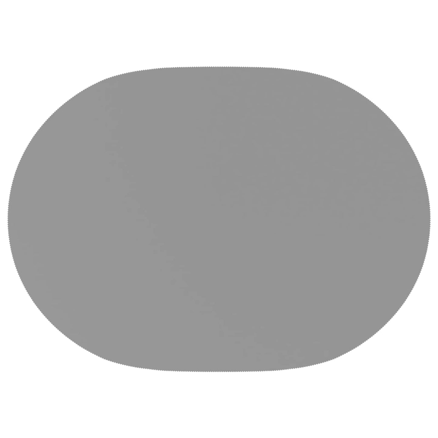 Table Cloth 5 pcs Oval Light Grey 130 x 180 cm Polyester