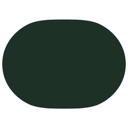 Table Cloth 5 pcs Oval Dark Green 130 x 180 cm Polyester