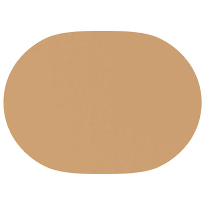 Table Cloth 5 pcs Oval Beige 130 x 180 cm Polyester