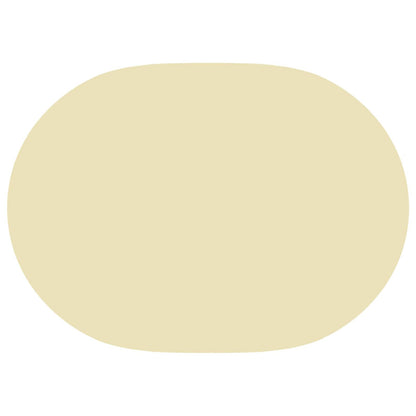 Table Cloth 5 pcs Oval Cream White 130 x 180 cm Polyester