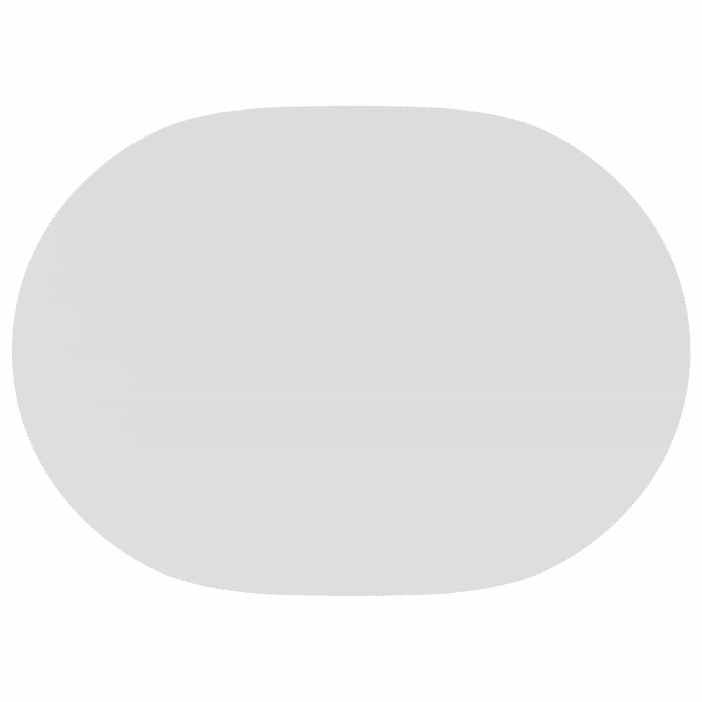 Table Cloth 5 pcs Oval White 130 x 220 cm Polyester