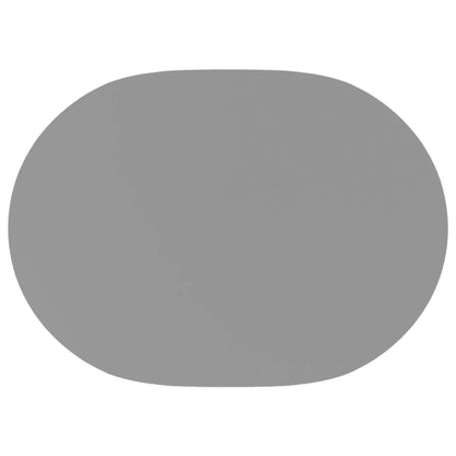 Table Cloth 5 pcs Oval Light Grey 160 x 220 cm Polyester