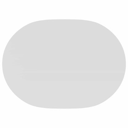 Table Cloth 5 pcs Oval White 160 x 220 cm Polyester