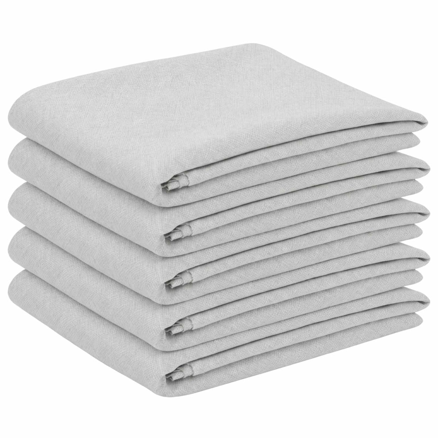 Table Cloth 5 pcs Square White 110 x 110 cm