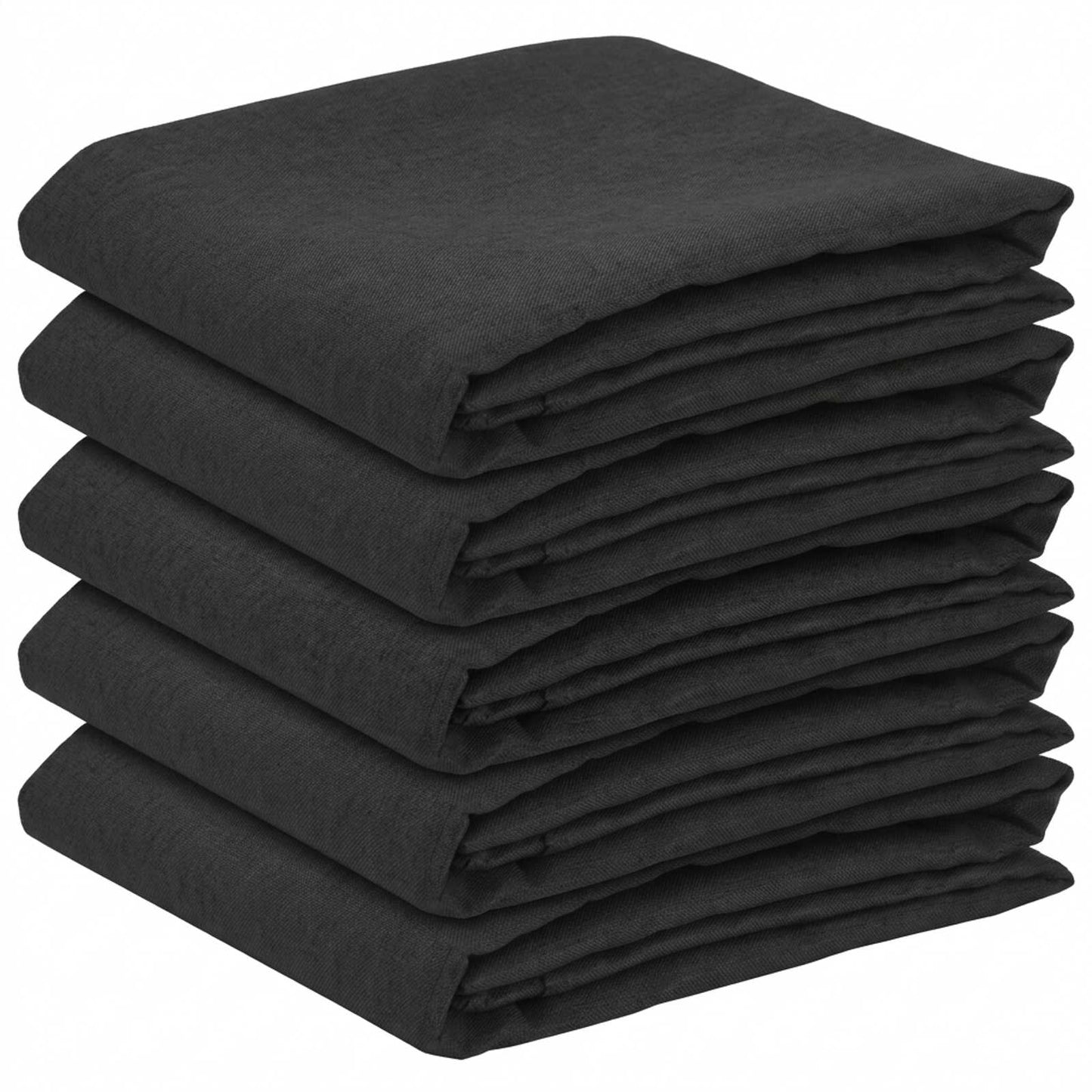Table Cloth 5 pcs Rectangular Dark Grey 110 x 180 cm