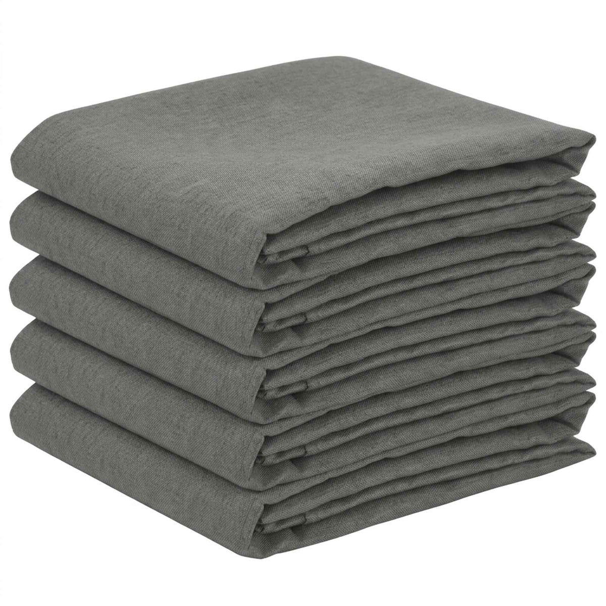 Table Cloth 5 pcs Rectangular Light Grey 110 x 180 cm