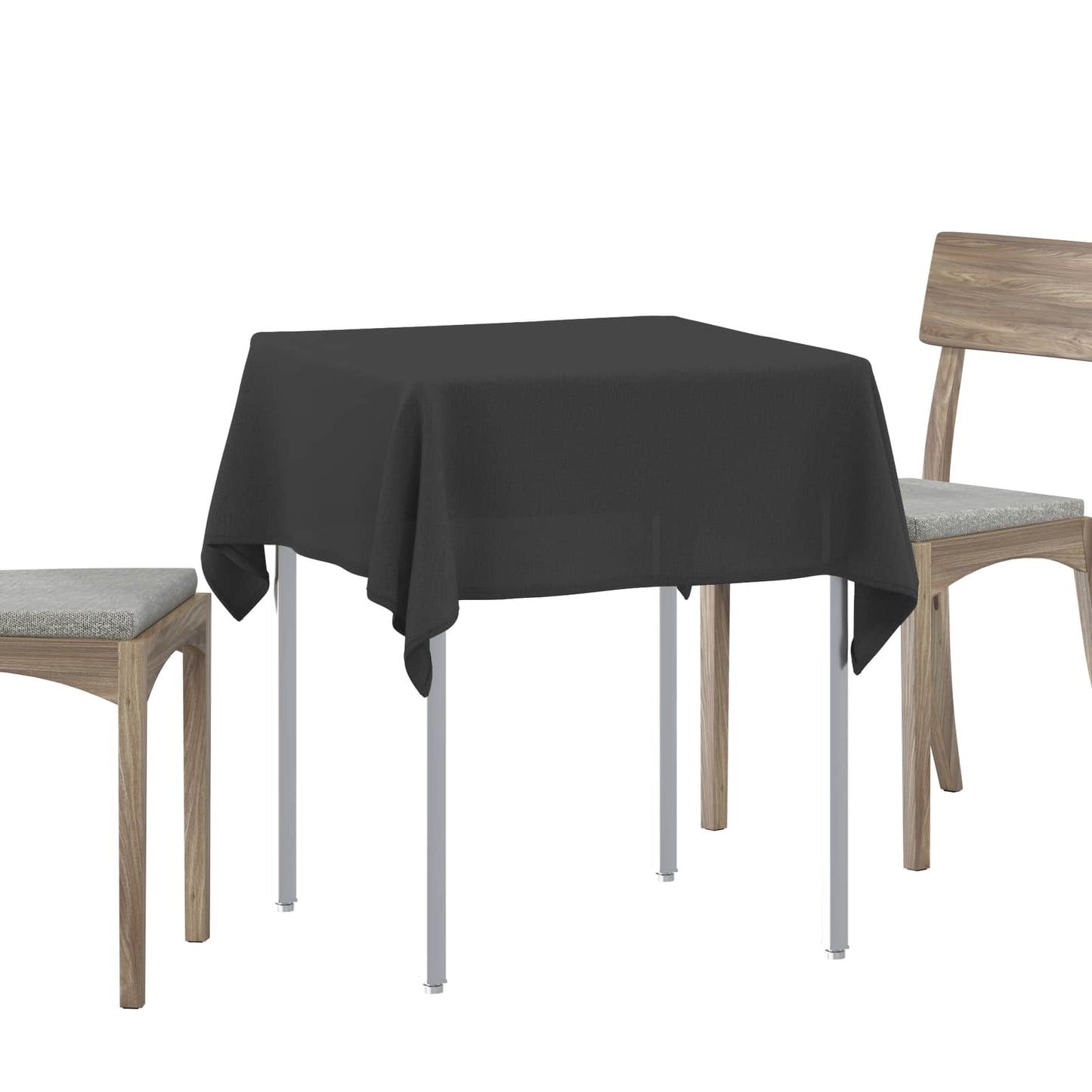 Table Cloth 5 pcs Rectangular Dark Grey 140 x 140 cm