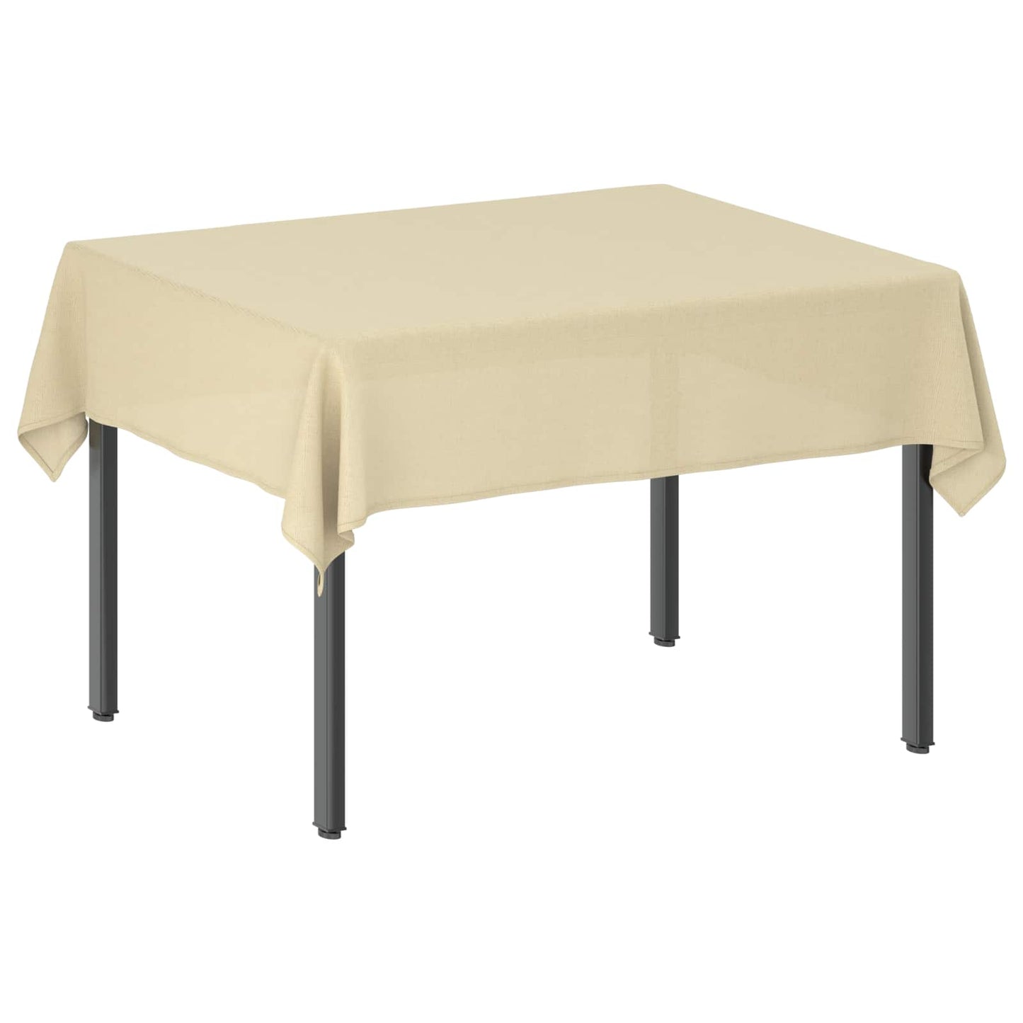 Table Cloth 5 pcs Rectangular Cream White 140 x 160 cm