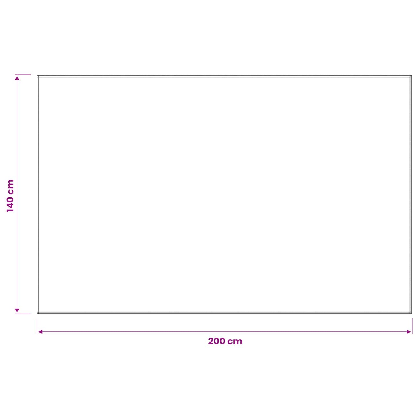Table Cloth 5 pcs Rectangular White 140 x 200 cm