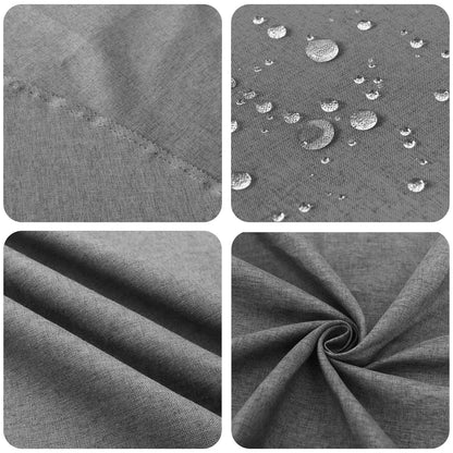 Table Cloth 5 pcs Rectangular Light Grey 140 x 220 cm