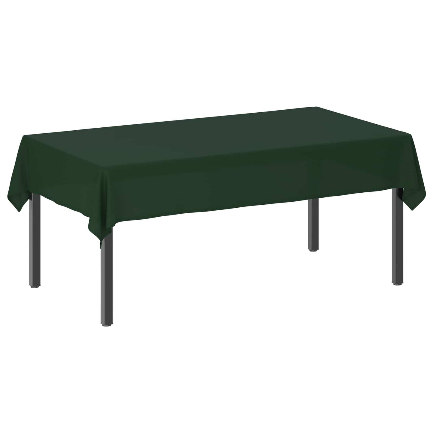 Table Cloth 5 pcs Rectangular Dark Green 140 x 220 cm