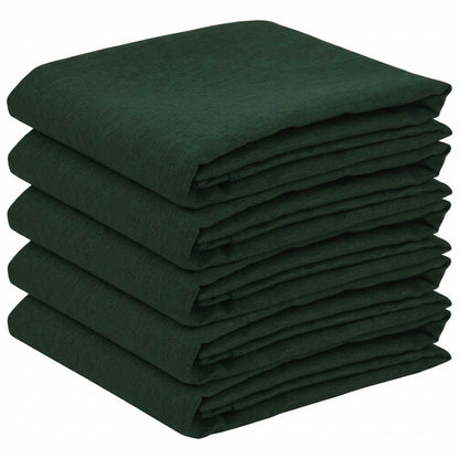Table Cloth 5 pcs Rectangular Dark Green 140 x 260 cm