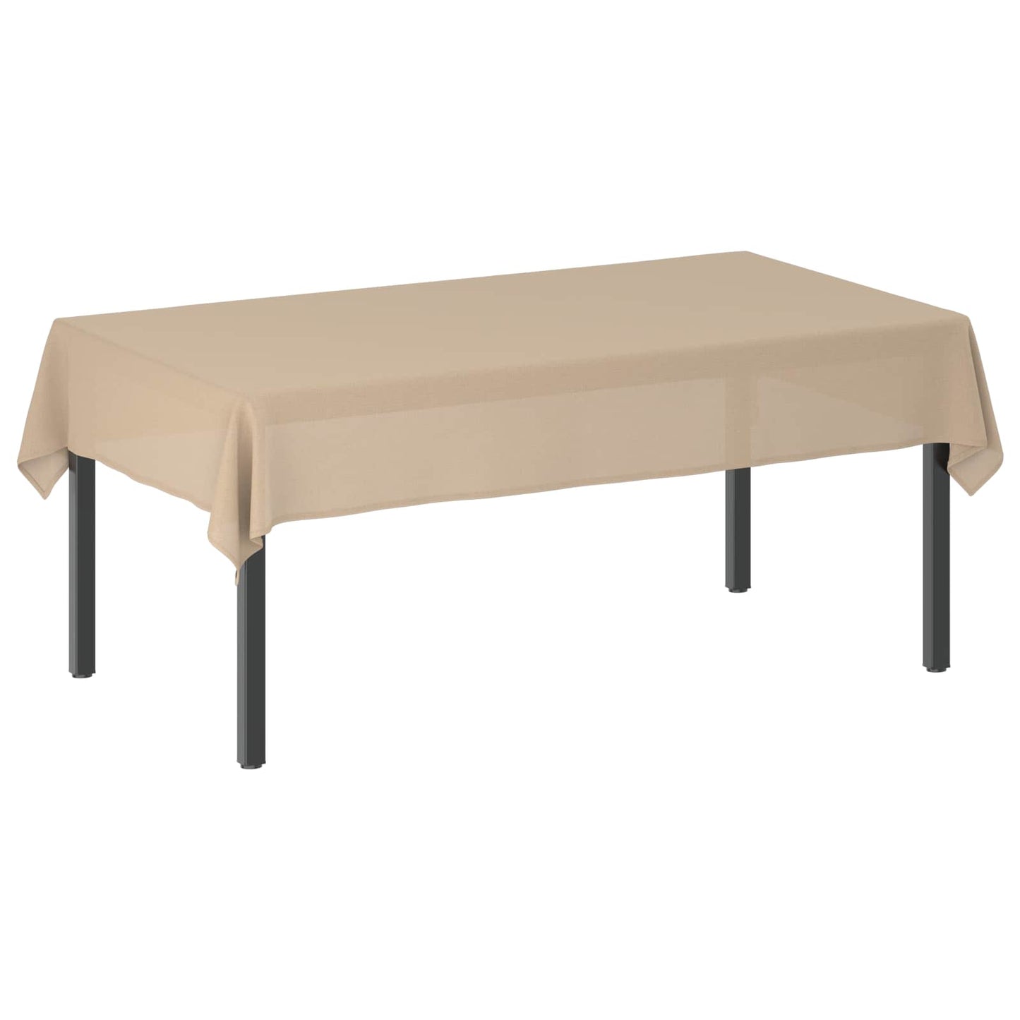 Table Cloth 5 pcs Rectangular Beige 140 x 260 cm