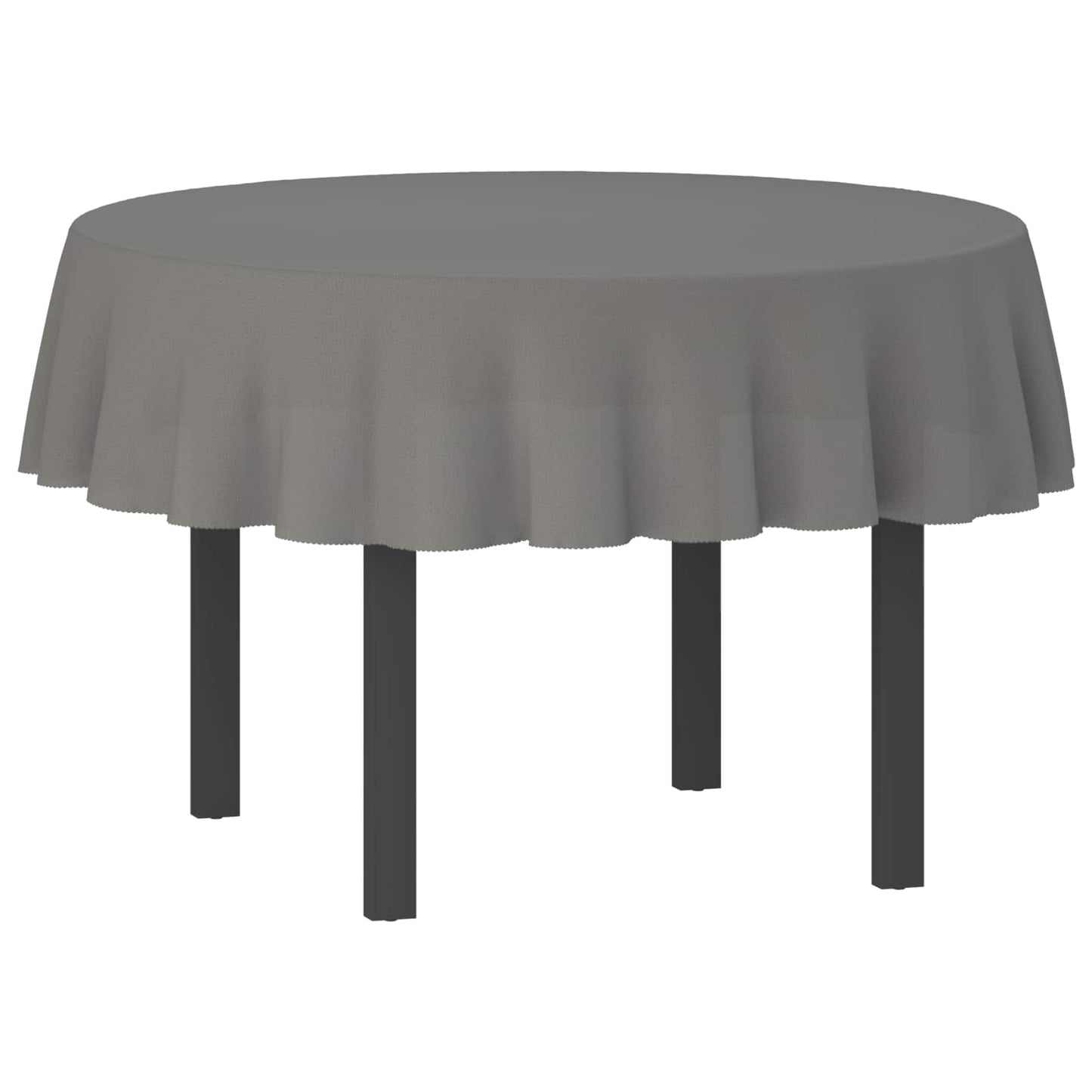 Table Cloth 5 pcs Round Light Grey Ø 140 cm