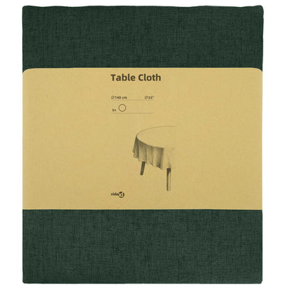 Table Cloth 5 pcs Round Dark Green Ø 140 cm