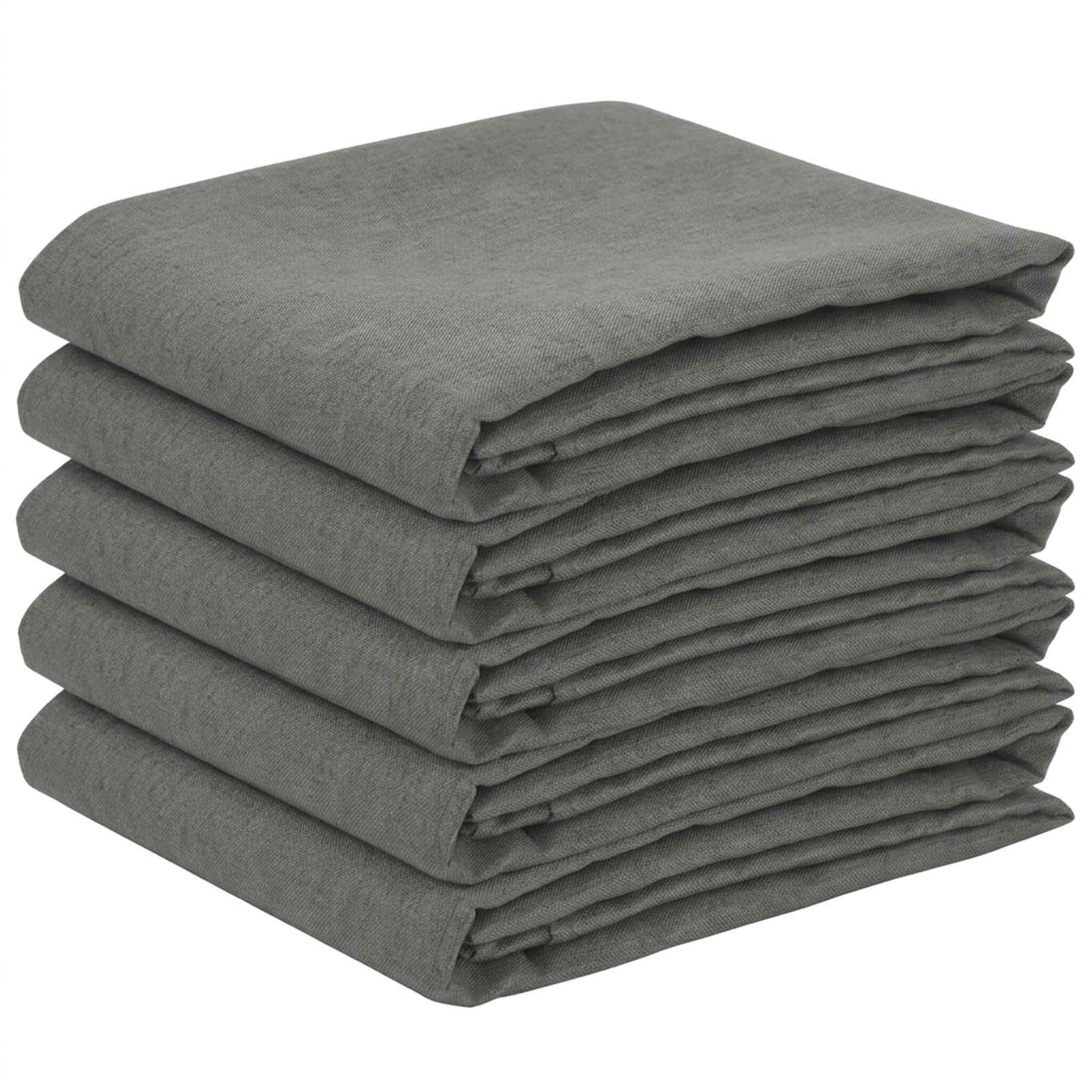 Table Cloth 5 pcs Round Light Grey Ø 160 cm