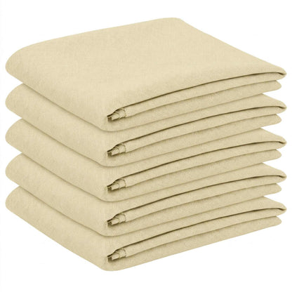 Table Cloth 5 pcs Round Cream White Ø 160 cm