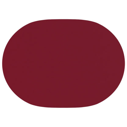 Table Cloth 5 pcs Oval Wine Red 130 x 180 cm