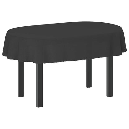 Table Cloth 5 pcs Oval Dark Grey 130 x 220 cm