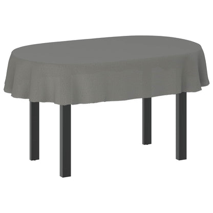 Table Cloth 5 pcs Oval Light Grey 130 x 220 cm