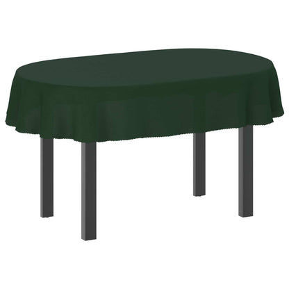 Table Cloth 5 pcs Oval Dark Green 130 x 220 cm