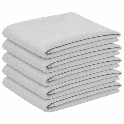 Table Cloth 5 pcs Oval White 130 x 220 cm