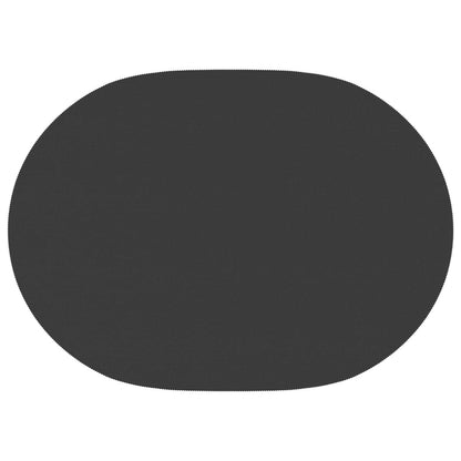 Table Cloth 5 pcs Oval Dark Grey 160 x 220 cm