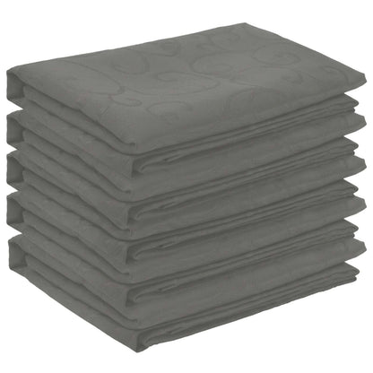 Table Cloth 5 pcs Square Light Grey 90 x 90 cm