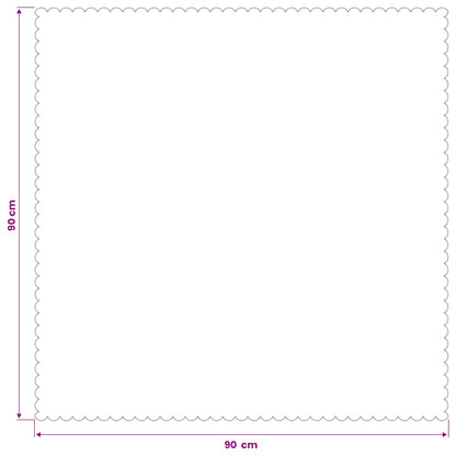 Table Cloth 5 pcs Square Light Grey 90 x 90 cm