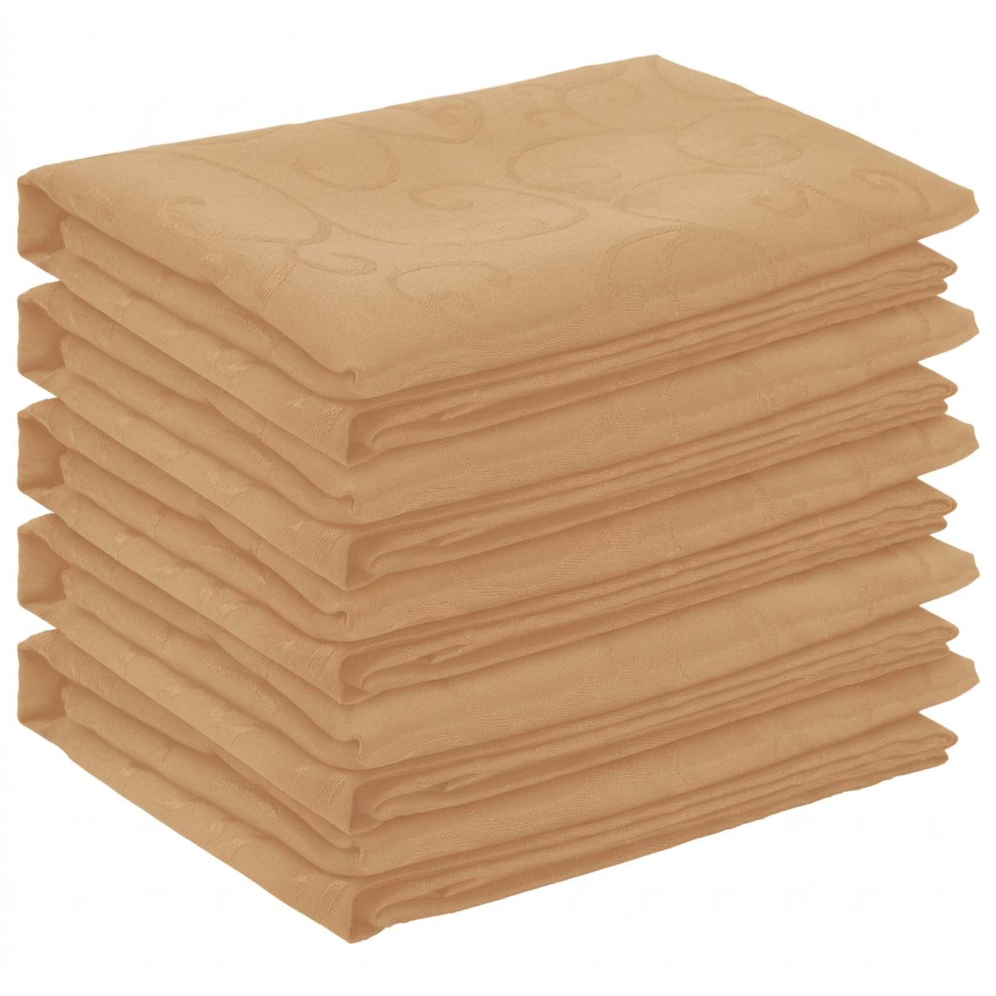 Table Cloth 5 pcs Square Beige 90 x 90 cm